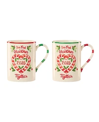 Lenox Holiday First Christmas Together Mug, Set of 2