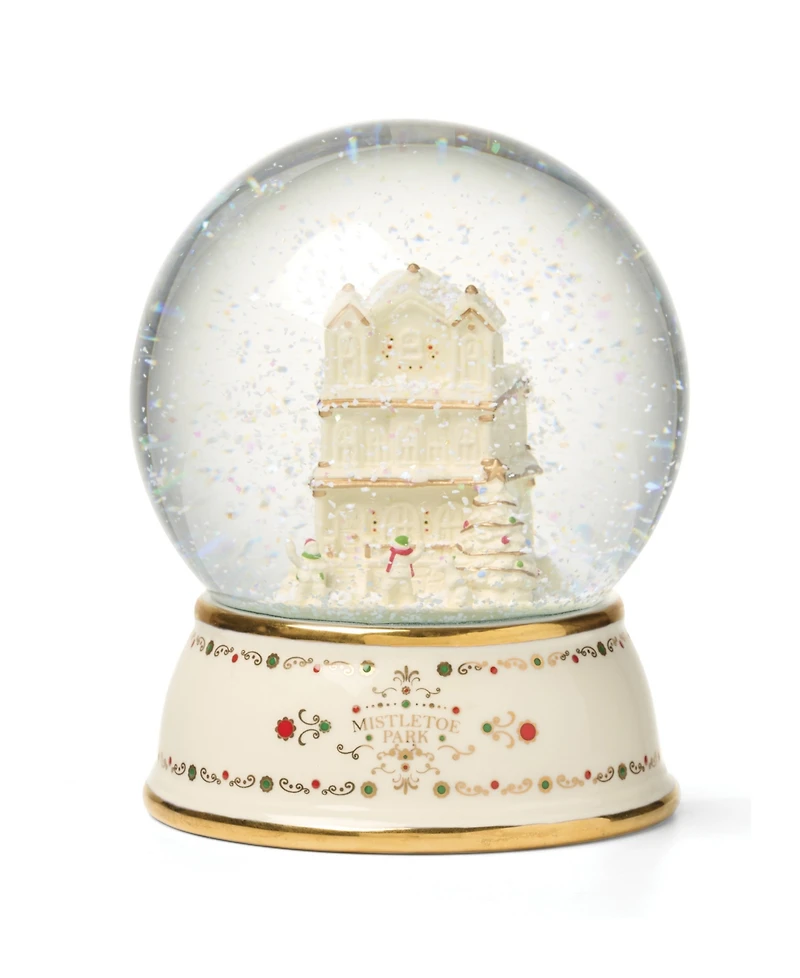 Lenox Mistletoe Park Snow Globe