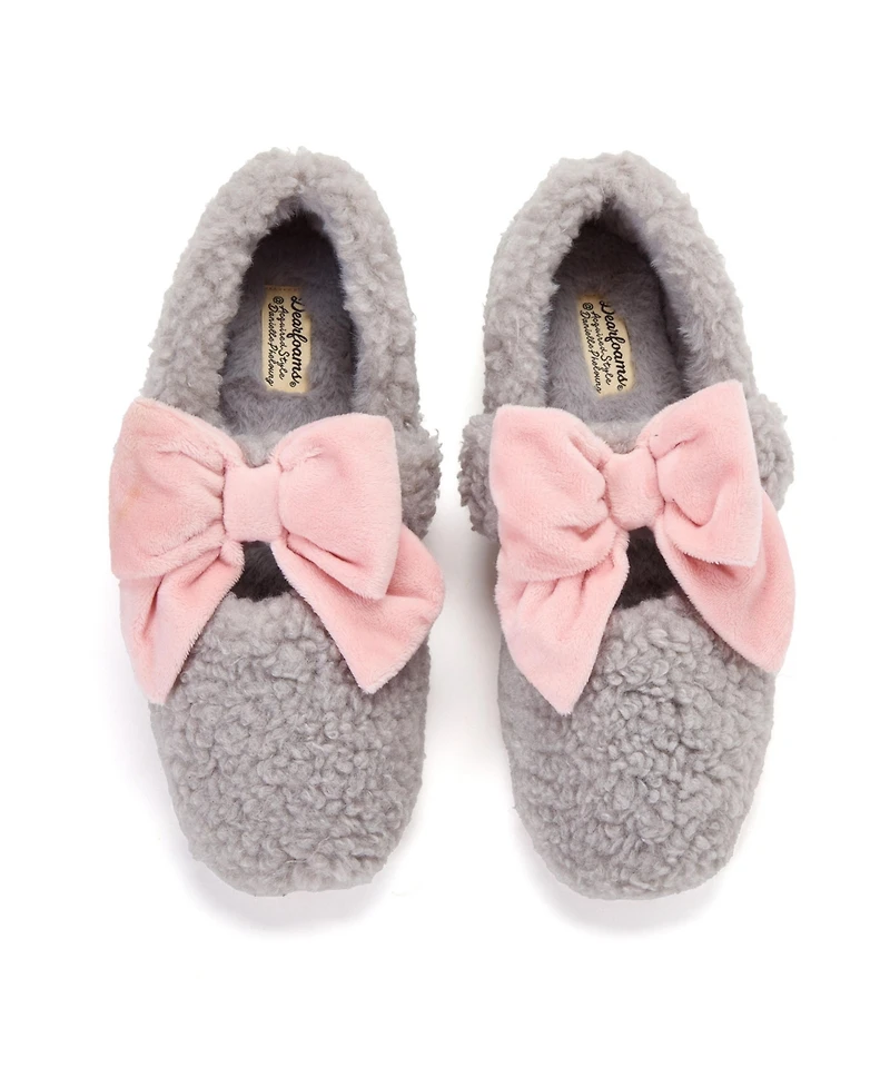 Dearfoams Women's Maryanne Luxe Teddy Maryjane