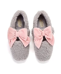 Dearfoams Women's Maryanne Luxe Teddy Maryjane