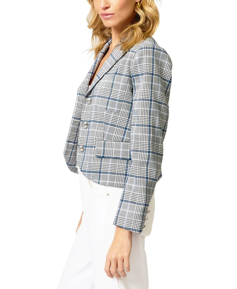 Central Park West Women's Paulie Plaid Blazer