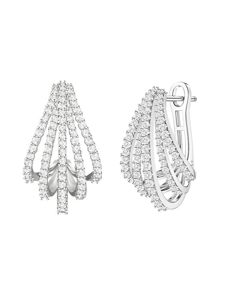 Macy's Diamond Earrings (3/4 ct. t.w.) in Sterling Silver