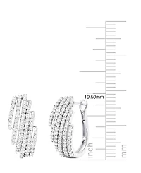 Macy's Diamond Earrings (1 ct. t.w.) in Sterling Silver