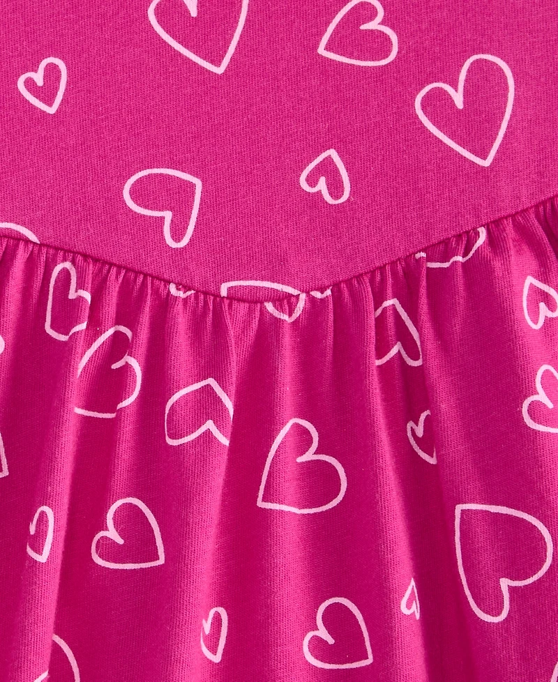 Epic Threads Girls' Xs-xl Heart Toss Printed Cotton Dress, Macy's Exclusive