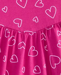 Epic Threads Girls' Xs-xl Heart Toss Printed Cotton Dress, Macy's Exclusive
