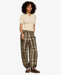Sanctuary Women's Micro Balloon Wide-Leg Pants