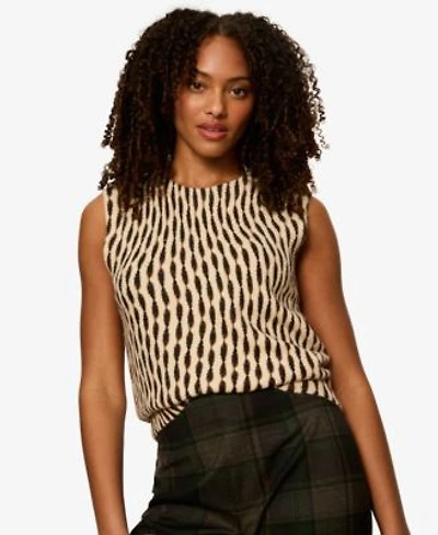 Sanctuary Womens Printed Sleeveless Sweater
