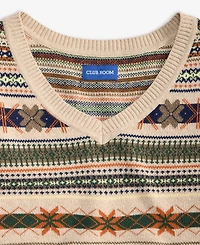 Club Room Men's Cotton Fair Isle Sweater Vest, Macy's Exclusive