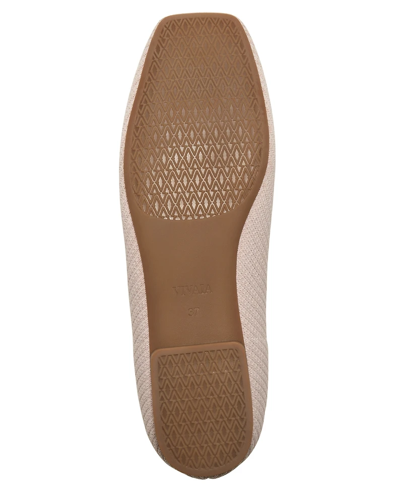 Vivaia Women's Miley 3 Laces Included Square-Toe Lace-Up Mary Janes Flats