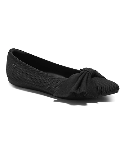 Vivaia Women's Azura Pointed-Toe Bow Ballet Flats
