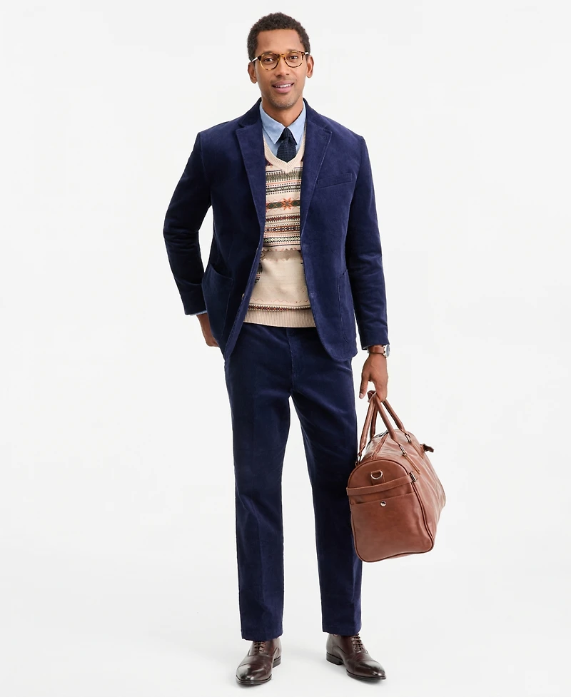 Club Room Men's Regular-Fit Corduroy Notch-Lapel Blazer, Macy's Exclusive