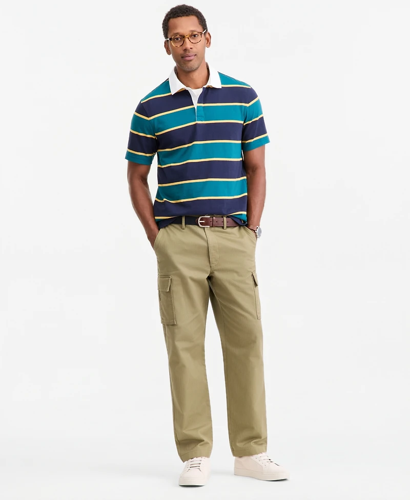 Club Room Men's Stripe Short-Sleeve Rugby Shirt, Macy's Exclusive