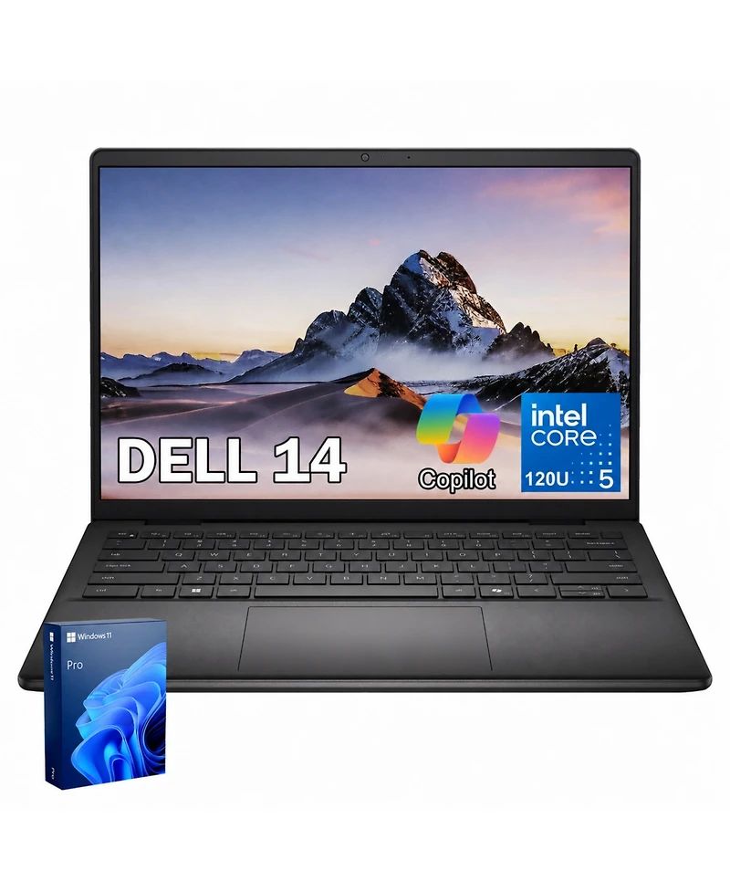 Dell 14 14inch Traditional Laptop Intel Core 5 32GB Ram Intel Graphics 2TB Ssd Storage Windows 11 Pro 60Hz