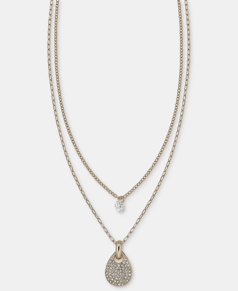 Dkny Layered Pendant Necklace, 16" + 3" extender