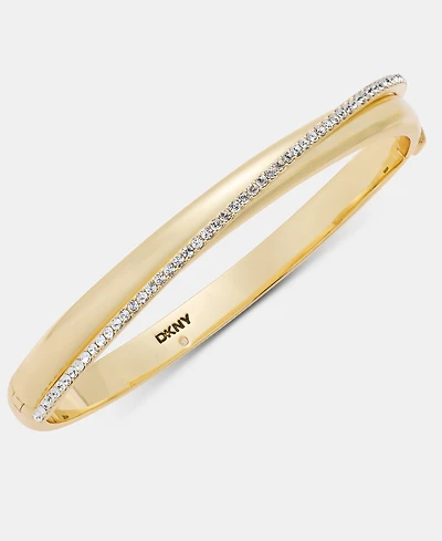 Dkny Pave Crossover Bangle Bracelet