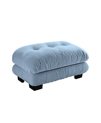 sumyeg 27-Inch Upholstered Ottoman Footrest for Living Room or Bedroom