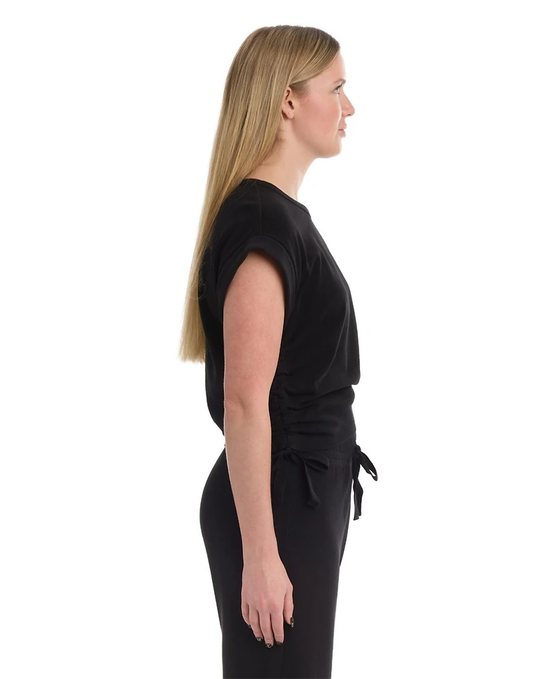 Wilt Women's Round Neck Side Drawstrings Tee