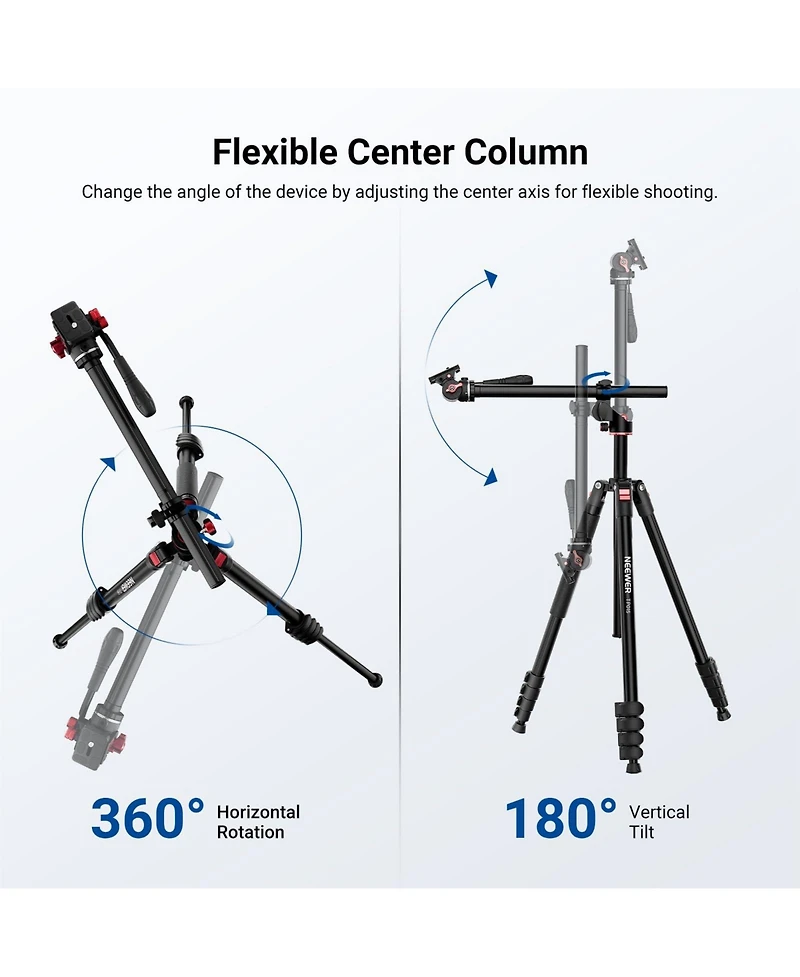 Neewer TP015 Camera Tripod with 75.4 Inch, 17.6 lb