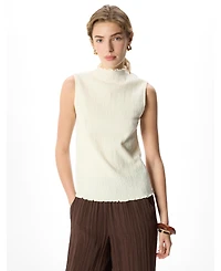 Whistles Women's Textured Sleeveless Top