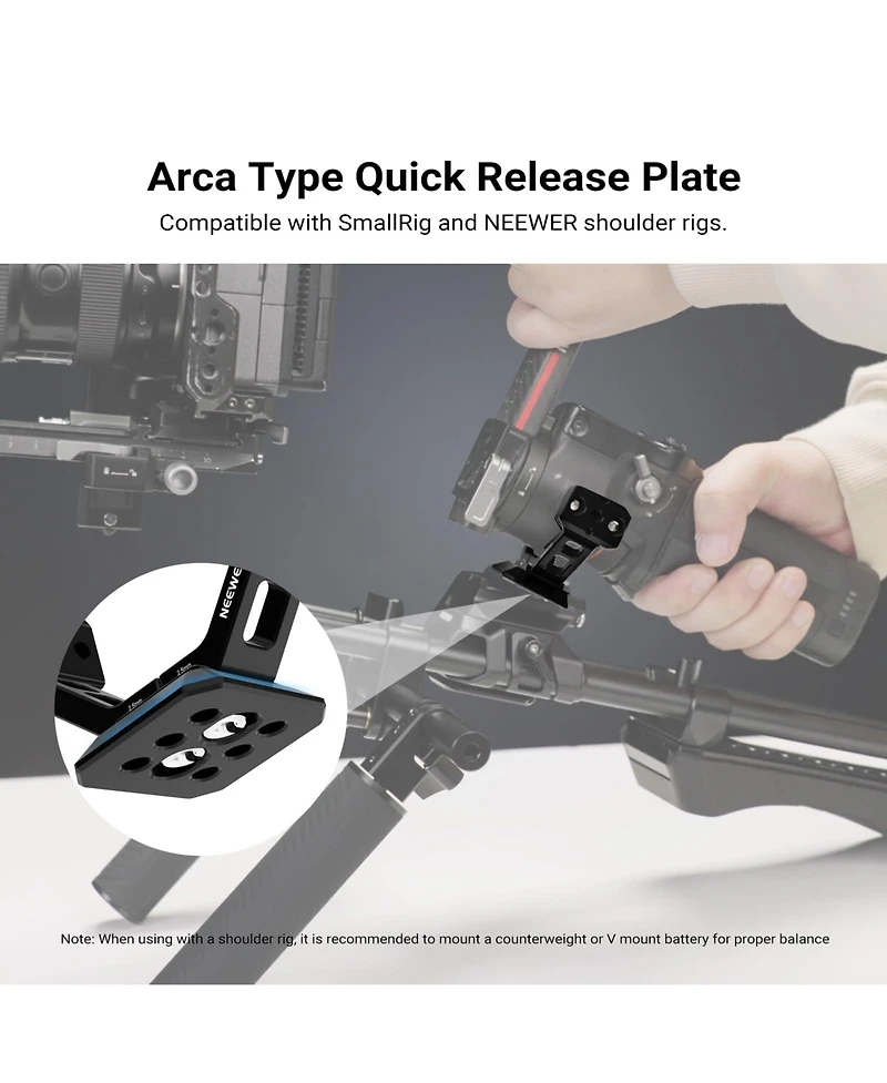 Neewer GA031 Camera Mounting Accessory for Dji SmallRig V Mount Battery Accessories