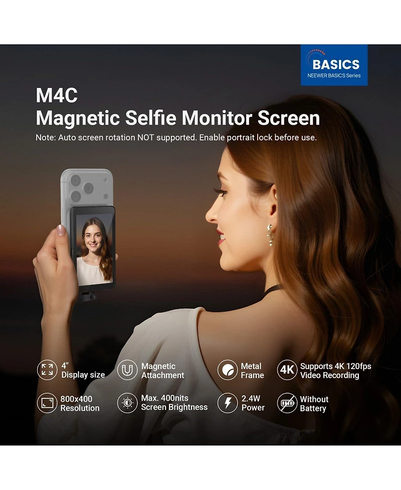 Neewer M4C Vlog Monitor for select iPhone models