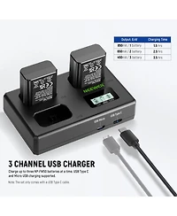 Neewer Np-FW50 Camera Battery and Charging Accessory with 1100mAh for select Sony Np-f-series devices