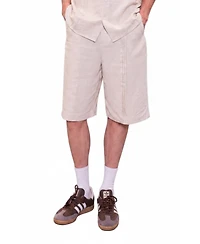 Pcfg Men's Daydreamers Linen Look Stitch Detail Shorts