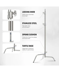 Neewer SC320Q Photography Light Stand with 10.5feet, 4.2feet, 44lb