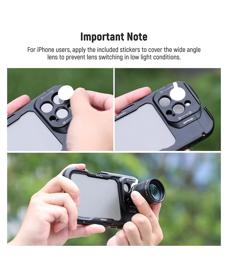 Neewer Ls-79 Camera Mounting Accessory with 2X for select iPhone and Android mobile devices