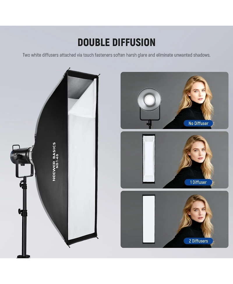 Neewer NS14S Softbox with 12" for Godox Aputure Studio Photography Video Recording Lighting