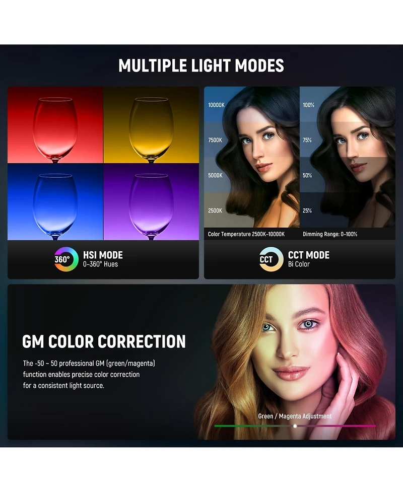 Neewer Rgb18 Ring Light with 18 Inch, 42W, RGB for select iPhone models