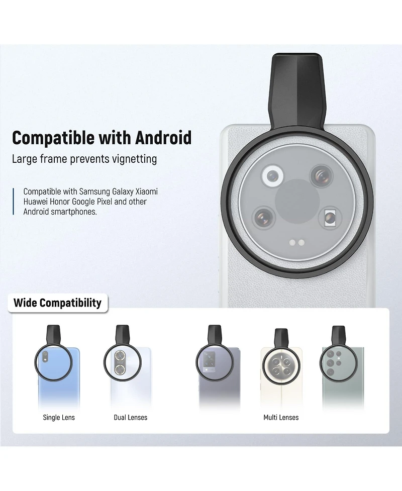 Neewer LA008 Camera Lens Accessory for Samsung Galaxy Google Pixel Huawei Xiaomi