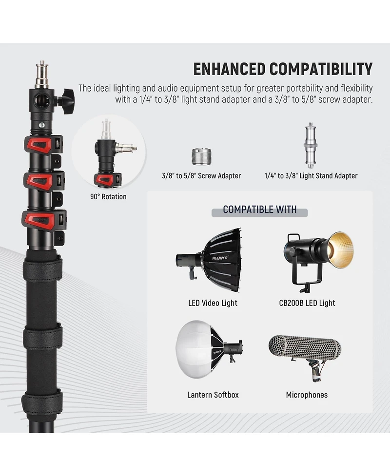 Neewer Ms-230C Microphone with 7.5ft, 230cm, 11LB