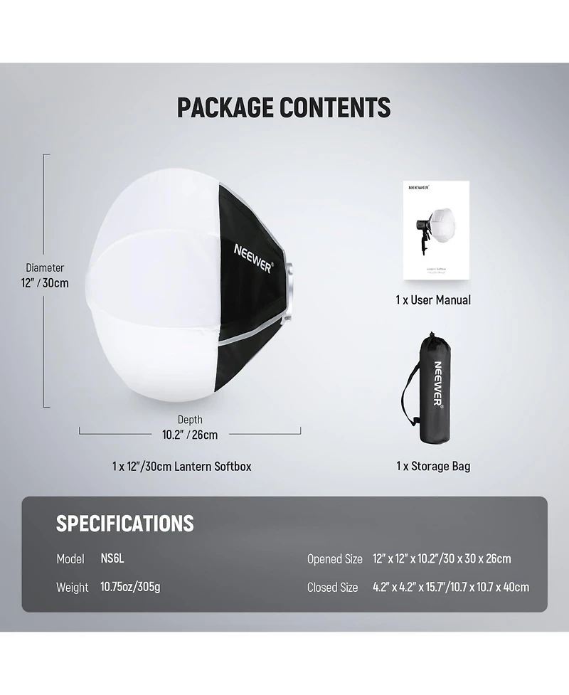 Neewer NS6L Softbox with 30cm