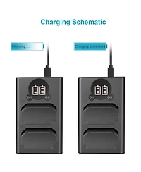 Neewer Np-FZ100 Camera Battery and Charging Accessory with 2280mAh for select Sony Np-f-series devices