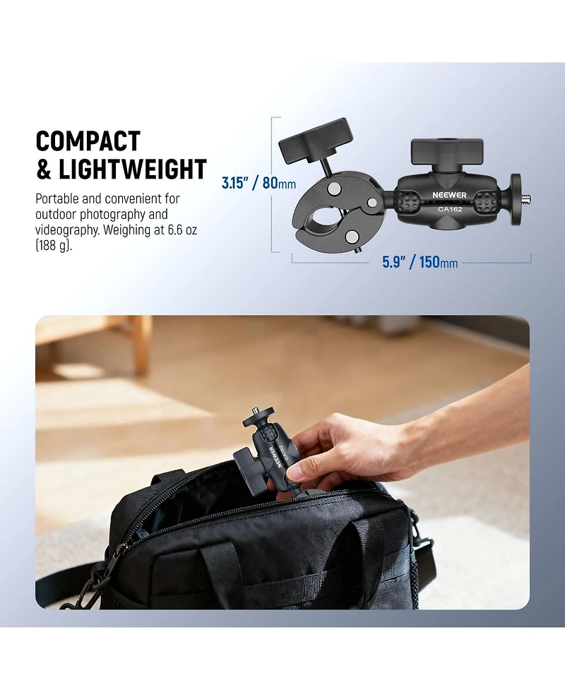 Neewer CA162 Camera Mounting Accessory for select Dji Osmo Action models