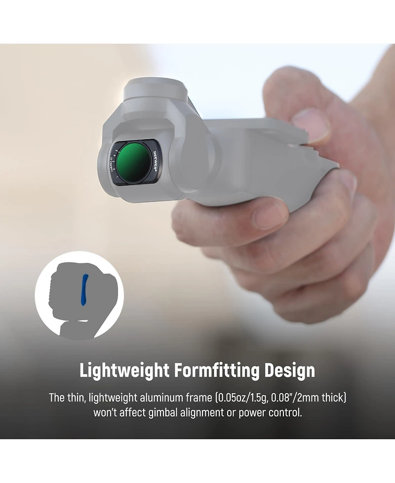 Neewer Camera Lens Accessory with 2 in for Dji Osmo Pocket 3