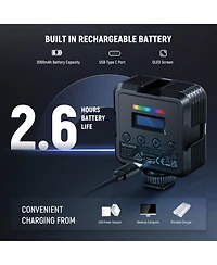 Neewer RGB62 Led Video Light with 2000mAh, 2500K-8500K, CRI97