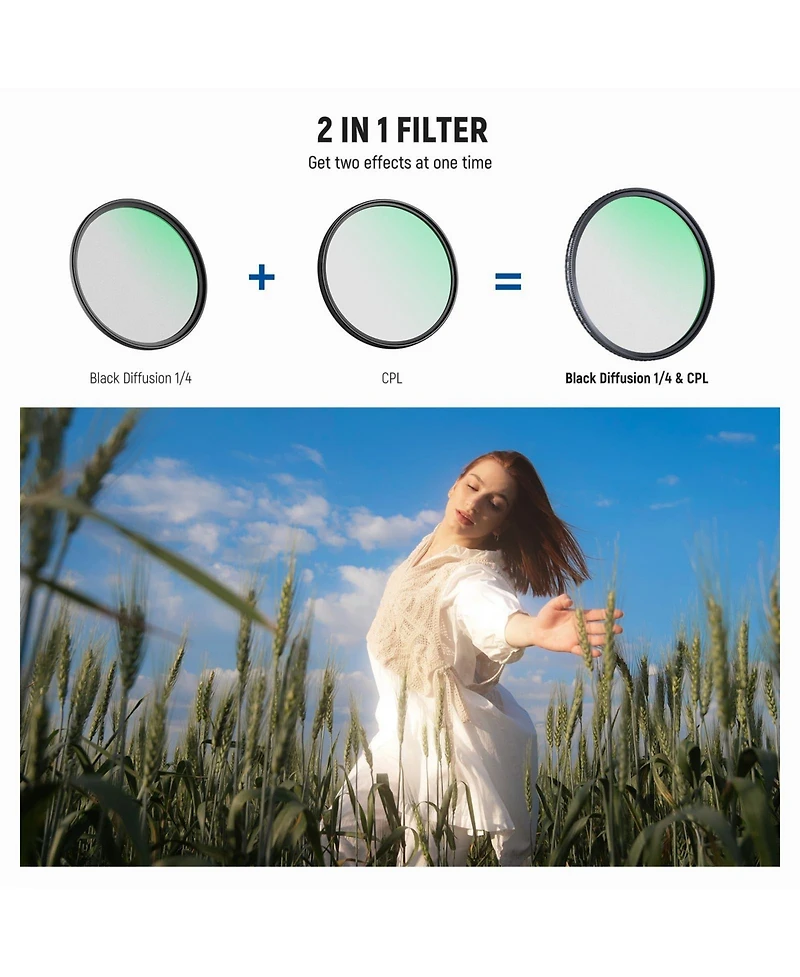Neewer Camera Lens Accessory with 2 in, Cpl