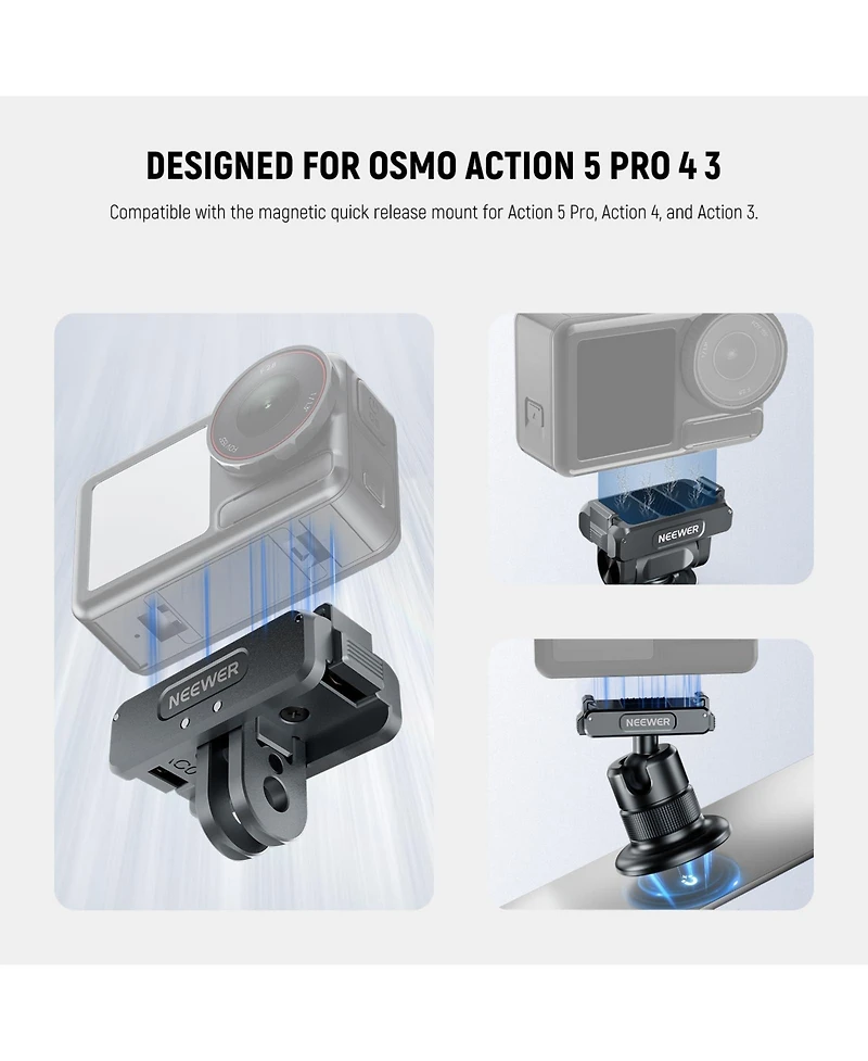 Neewer AC011 Camera Mounting Accessory for select Dji Osmo Action models