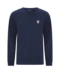 LevelWear Men's Navy Usmnt Luxe Signature Long Sleeve T-Shirt