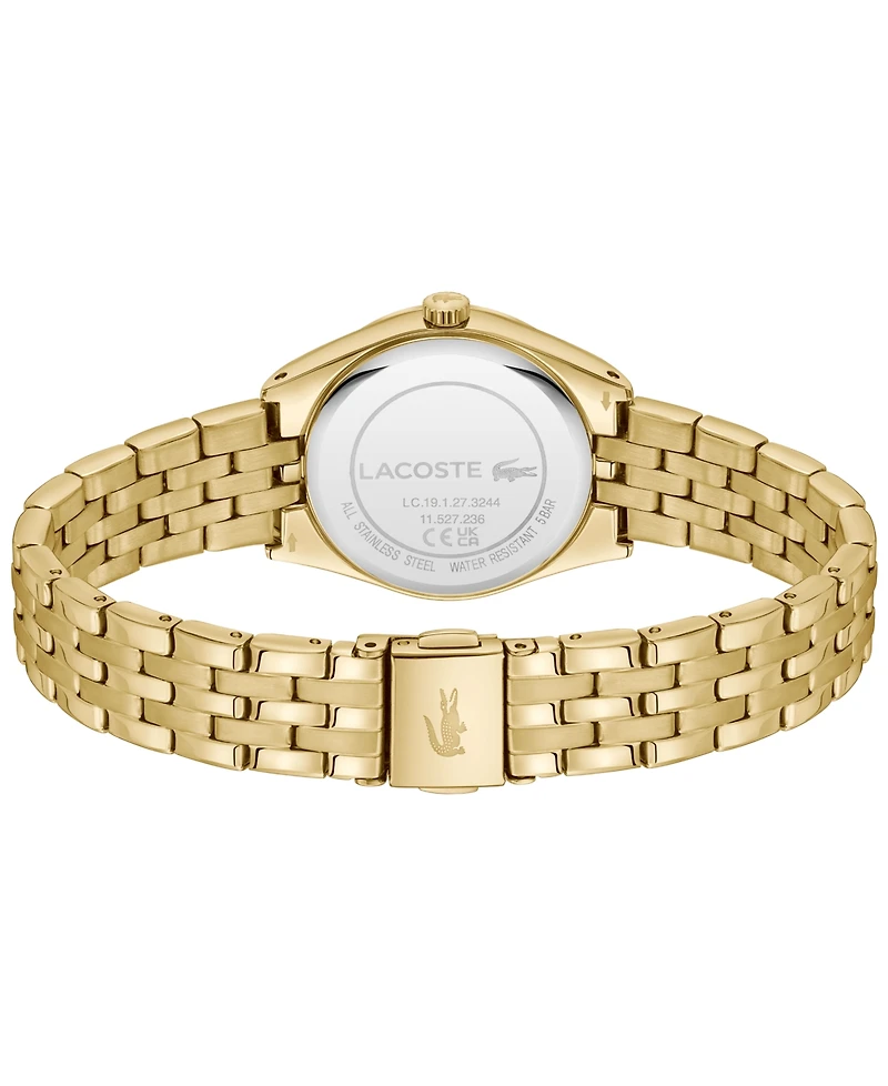 Lacoste Women's Quartz Parisienne Gold-Tone Stainless Steel Bracelet Watch 30mm