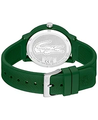 Lacoste Men's Quartz Lacoste.12.12 Green Silicone Strap Watch 42mm