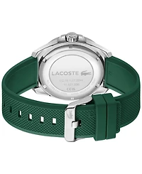 Lacoste Men's Quartz Capbreton Green Silicone Strap Watch 43mm