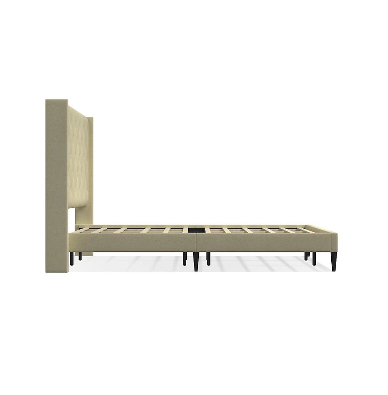 Glenwillow Home Carrington King Platform Bed Beige