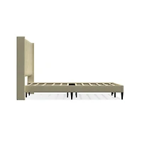 Glenwillow Home Carrington King Platform Bed Beige