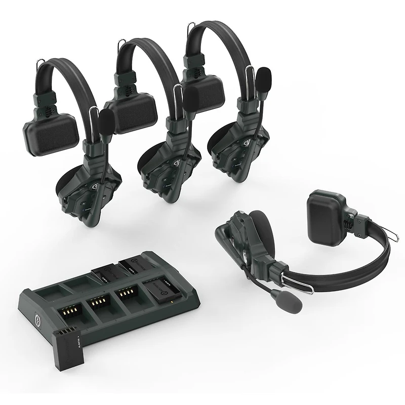 Hollyland Solidcom C1 Full-Duplex Wireless Intercom System with 4 Headsets