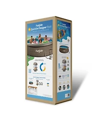Funsicle QuickSet Ring Top Above Ground Swimming Pool, Basketweave