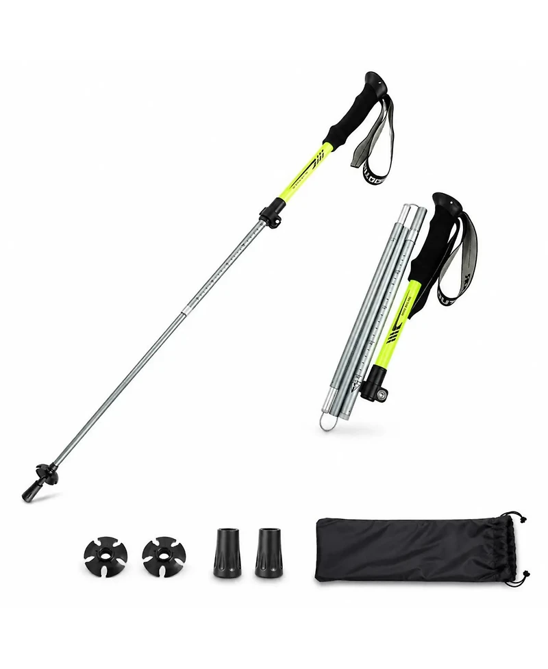 Ayamaya Collapsible Trekking Poles 110cm - Lightweight Folding Hiking Poles