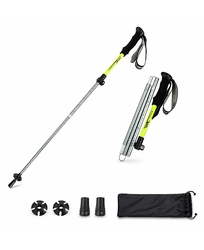 Ayamaya Collapsible Trekking Poles 110cm - Lightweight Folding Hiking Poles
